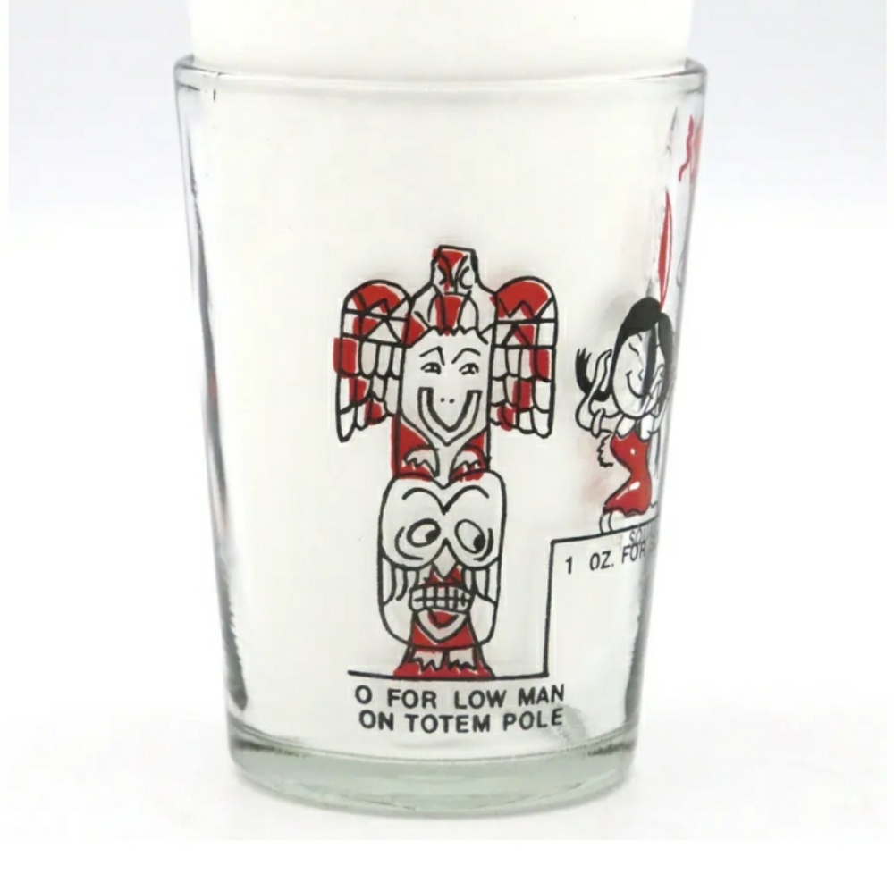 1950's "SAY WHEN" Totem Pole Shot Glass